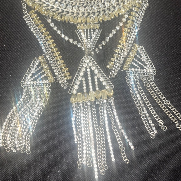 Zara Silver Tone Statement Necklace 💎💎💎 - Picture 9 of 10
